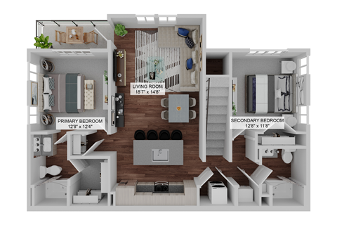 2 bed 2 bath C at The Junction at Rockledge Apartments, Rockledge, FL
